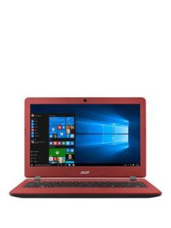 Acer Aspire Es 13, Intel&Reg; Celeron&Reg;, 4Gb Ram, 32Gb Storage, 13.3 Inch Laptop With Optional Microsoft Office 365 Home - Red - Laptop Only